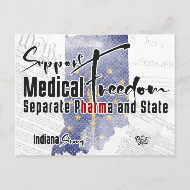 Indiana Medical Freedom 2nd Edition Postcard (Front)