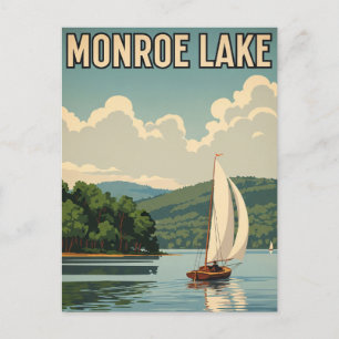 Indiana Monroe Lake Travel Postcard