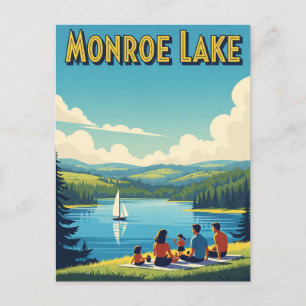 Indiana Monroe Lake Travel Postcard
