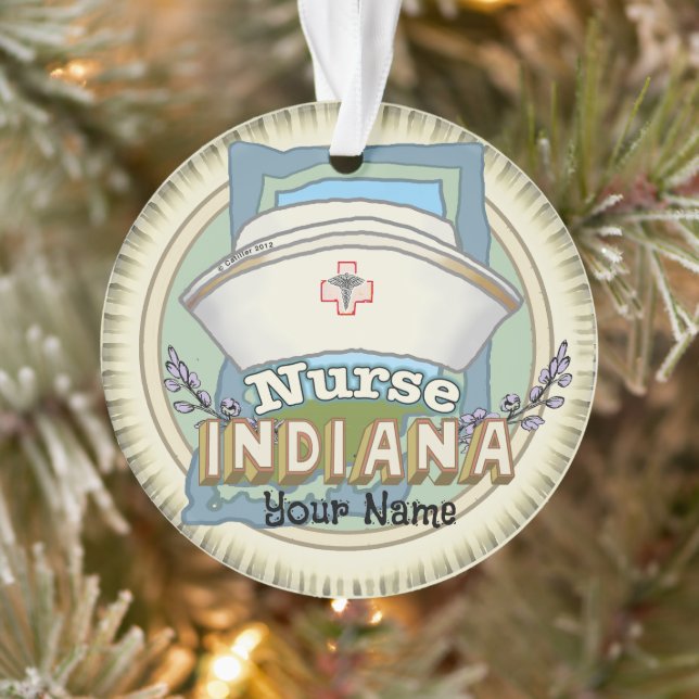 Indiana Nurse Ornament (Tree)