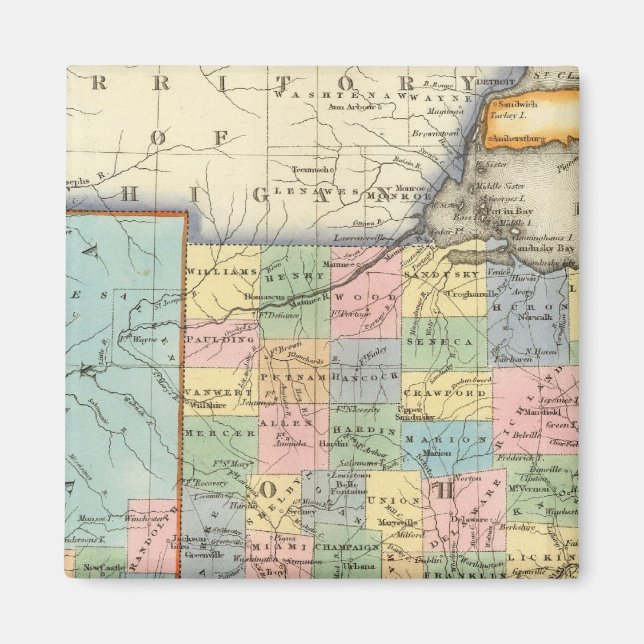 Indiana, Ohio Magnet (Front)