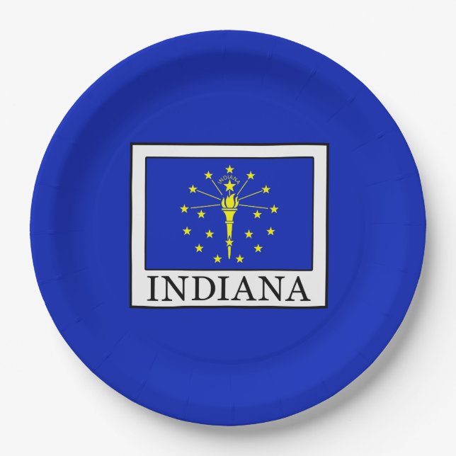 Indiana Paper Plate (Front)