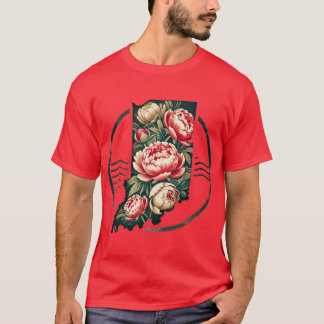 Indiana Peonies Post Oversized T-Shirt