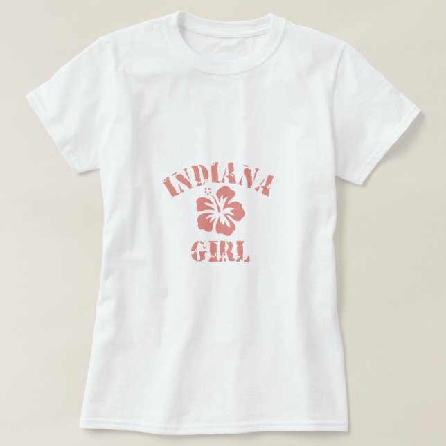 Indiana Pink Girl T-Shirt (Design Front)