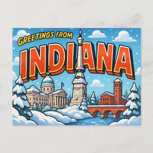 INDIANA Postcard (Front)