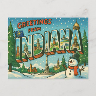 INDIANA Postcard