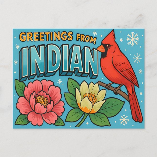 INDIANA Postcard (Front)