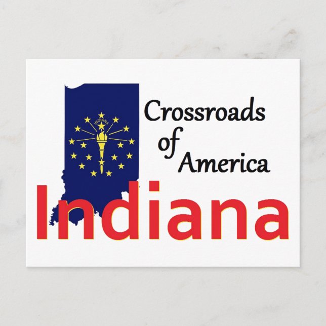 INDIANA POSTCARD (Front)
