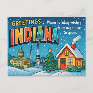 INDIANA Postcard