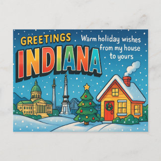INDIANA Postcard