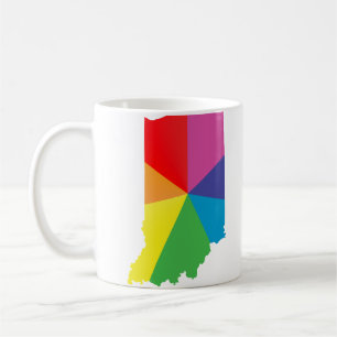 indiana pride. angled. coffee mug