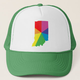 indiana pride. angled. trucker hat