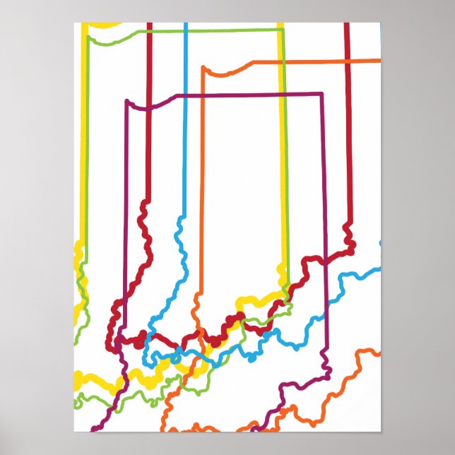 indiana pride blur poster (Front)