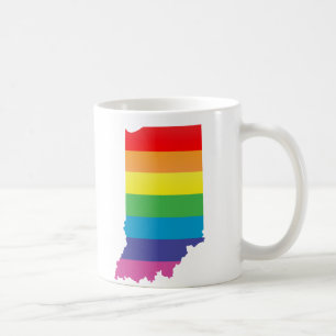 indiana pride. striped. coffee mug