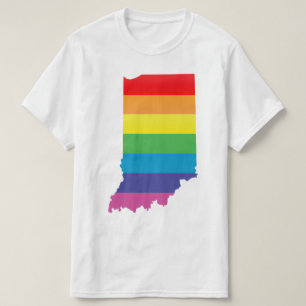 indiana pride. striped. T-Shirt