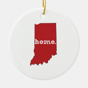 INDIANA PROUD CERAMIC TREE DECORATION