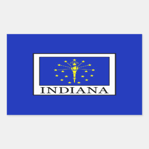 Indiana Rectangular Sticker