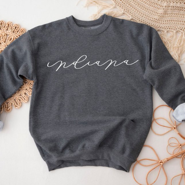 Indiana Script State Women’s Sweatshirt (Creator Uploaded)