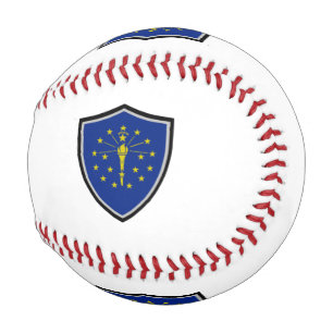 Indiana shield flag baseball