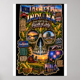 Indiana Skull Art Print   State of Mind