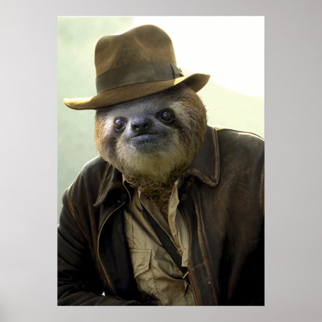 Indiana Sloth Poster (Front)