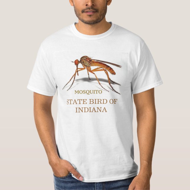 INDIANA  STATE BIRD: THE MOSQUITO T-Shirt (Front)
