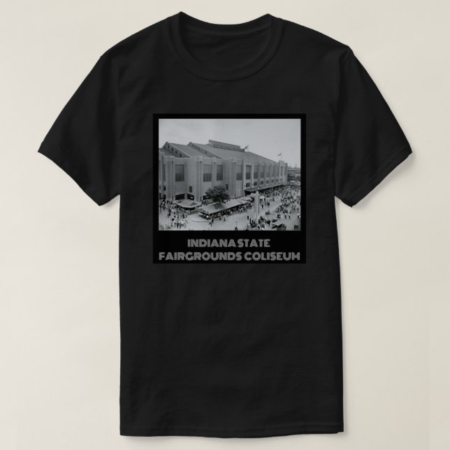 Indiana State Fair Coliseum- Blue T-Shirt (Design Front)