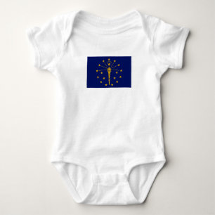 Indiana State Flag Baby Bodysuit