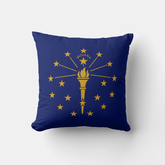 Indiana State Flag Cushion (Front)
