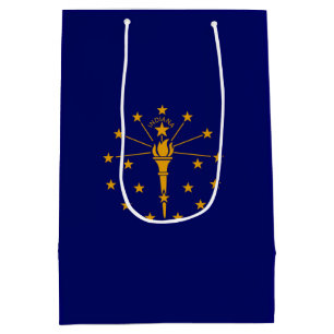 Indiana State Flag Design Medium Gift Bag