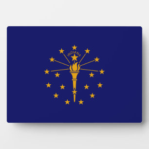 Indiana State Flag Design Plaque