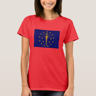 Indiana State Flag Design T-Shirt