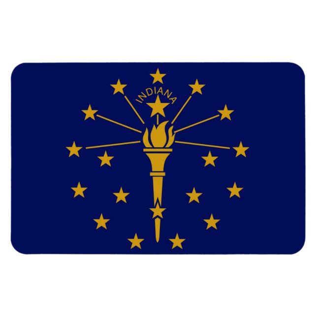 Indiana State flag Magnet (Horizontal)