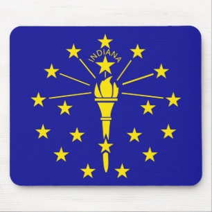 Indiana State Flag Mouse Mat