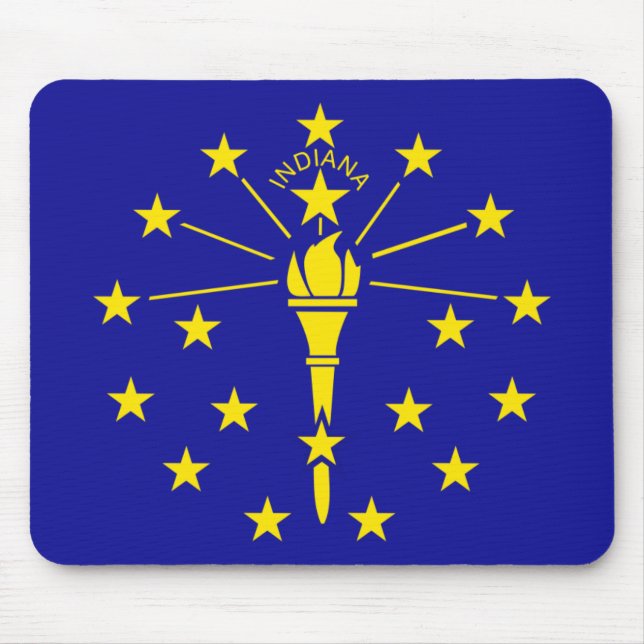 Indiana State Flag Mouse Mat (Front)