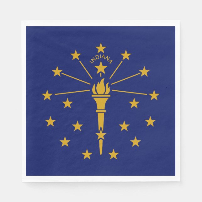 Indiana State Flag Napkin (Front)