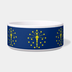 Indiana State Flag Pet Bowl