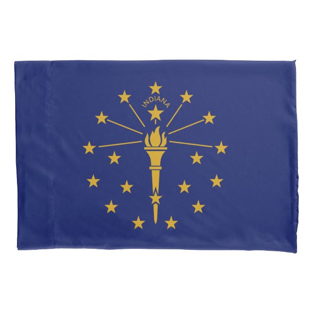 Indiana State Flag Pillowcase (Front)