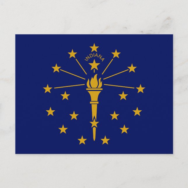 Indiana State Flag Postcard (Front)