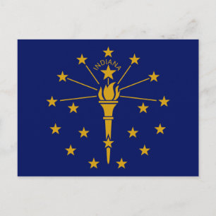 Indiana State Flag Postcard