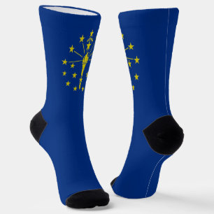 Indiana State flag Socks