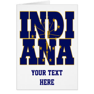Indiana state flag text