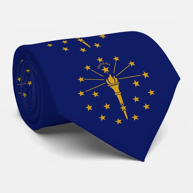 Indiana State Flag Tie (Rolled)