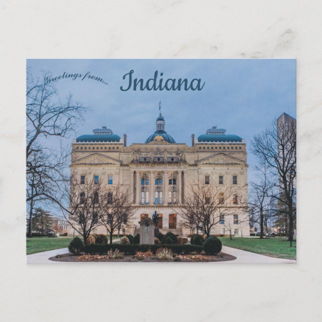 Indiana State House Indianapolis Indiana Postcard (Front)