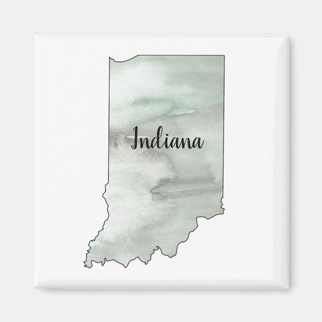 Indiana State Illustration  Magnet (Front)