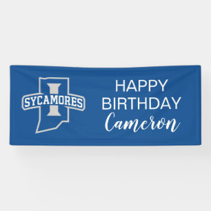 Indiana State Leaf Birthday Banner