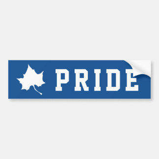 Indiana State Leaf Bumper Sticker