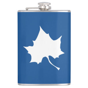 Indiana State Leaf Hip Flask