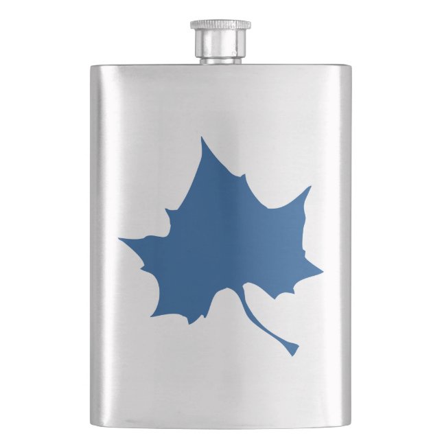 Indiana State Leaf Hip Flask (Front)