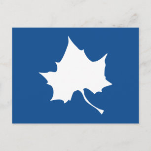 Indiana State Leaf Invitation Postcard